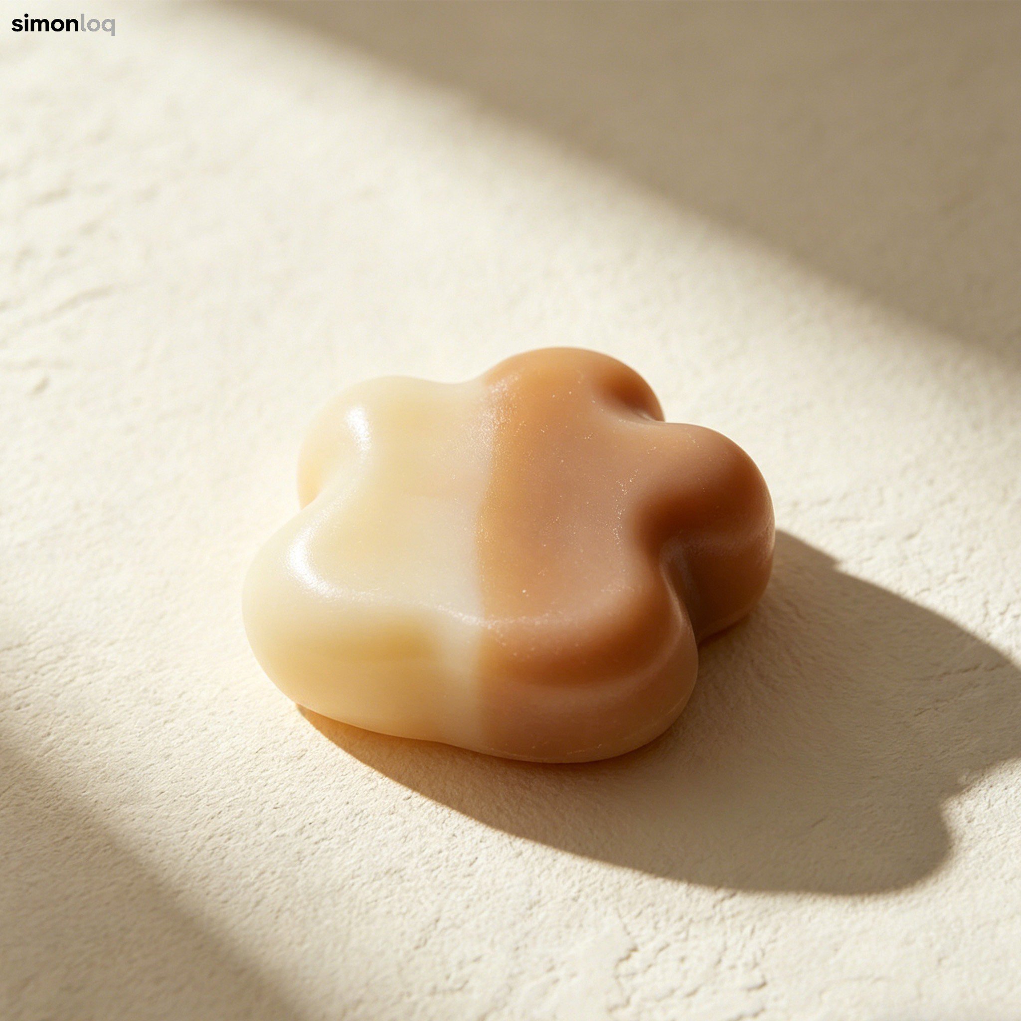 ツートンカラーの手作り石鹸（5個入り）