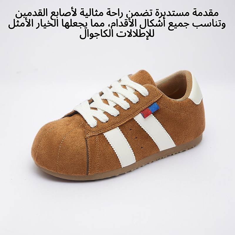 أحذية كاجوال بكعب داخلي مستدير من الأمام