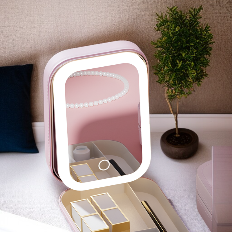 LEDミラーメイクボックスハイエンドジュエリーボックス