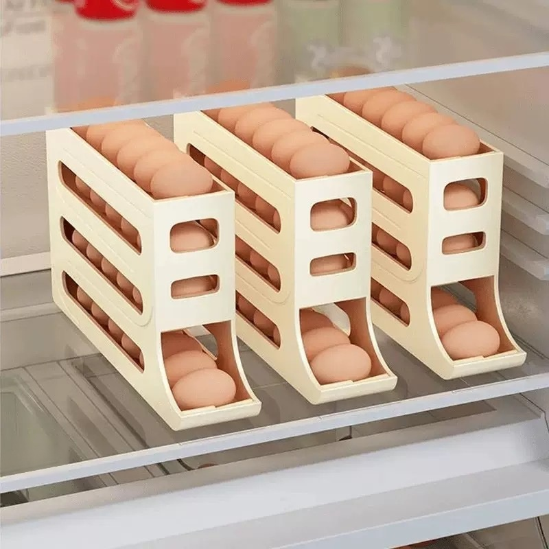 New Home Slide Egg Dispenser, Rolling Egg Storage Rack