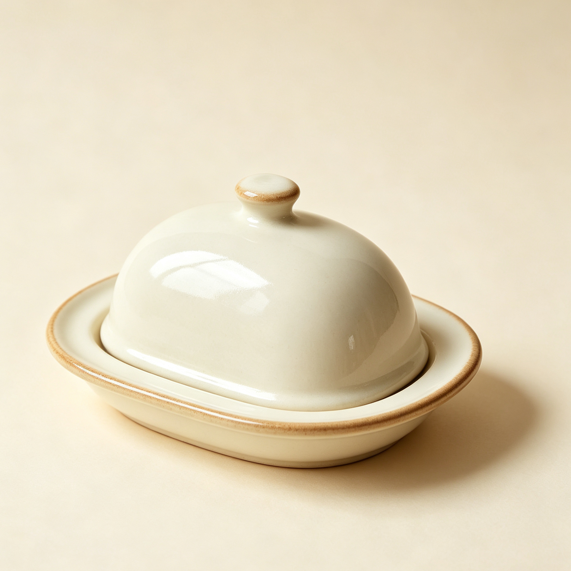 Vintage ceramic butter dishes (2 bottles)