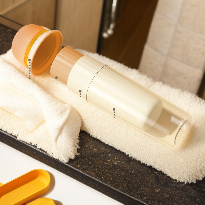  ชุดแก้วน้ำเดินทาง 3-in-1 / 4-in-1 สำหรับครอบครัว แบบพกพา แก้วแปรงฟันสำหรับเด็กและคู่รัก