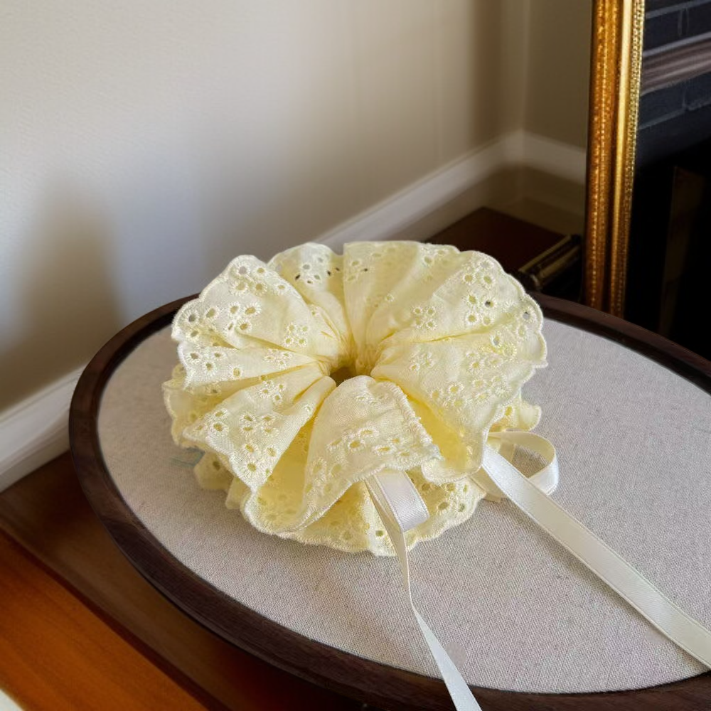 Gumka do włosów z koronką, delikatna, ściągana, do dziewczęcych fryzur