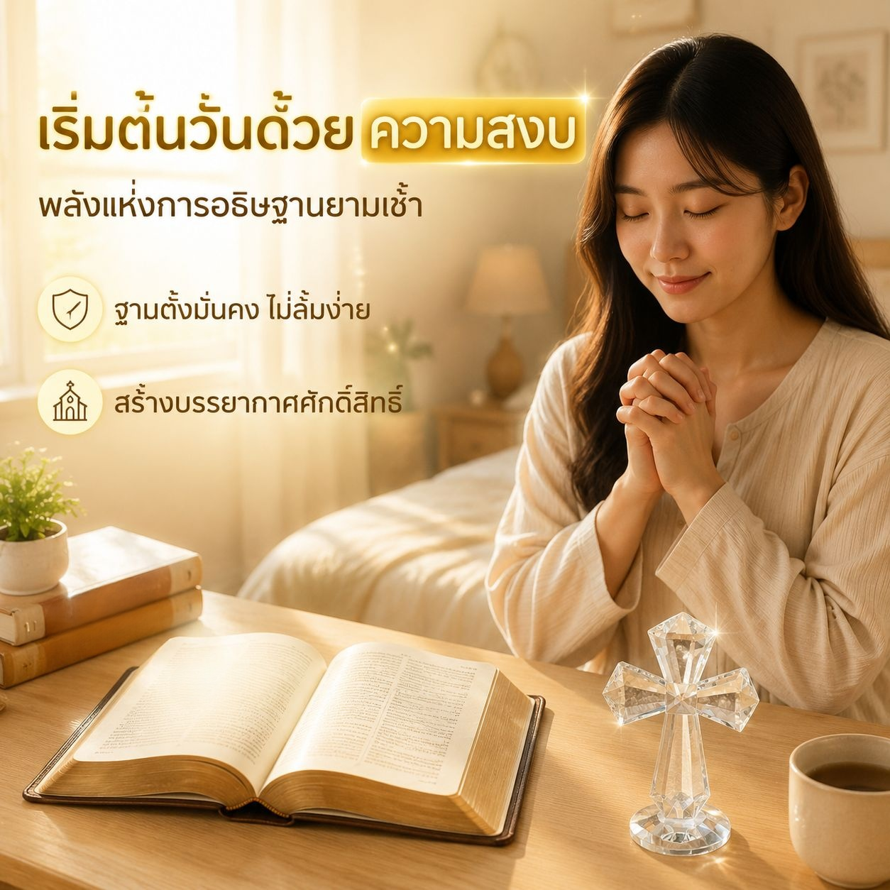 ของประดับตกแต่งห้องนั่งเล่นและห้องนอนไม้กางเขน