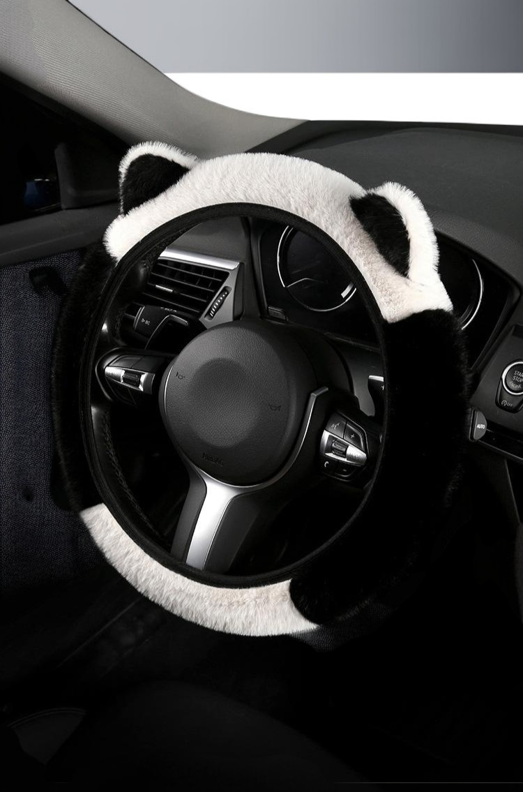 ふわふわ素材のハンドルカバー詳細