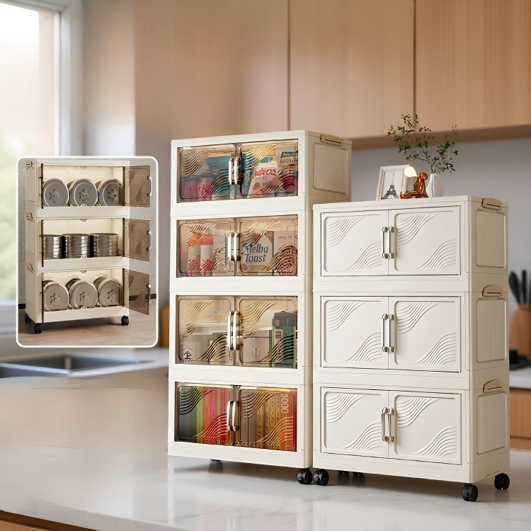 Gabinete de plástico para organizar ropa en dormitorios