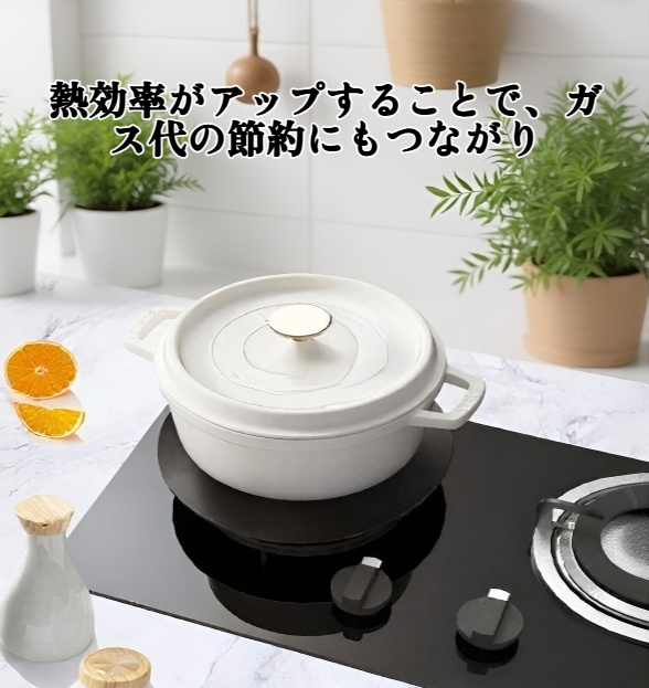 ガスコンロ用熱伝導プレートの外観