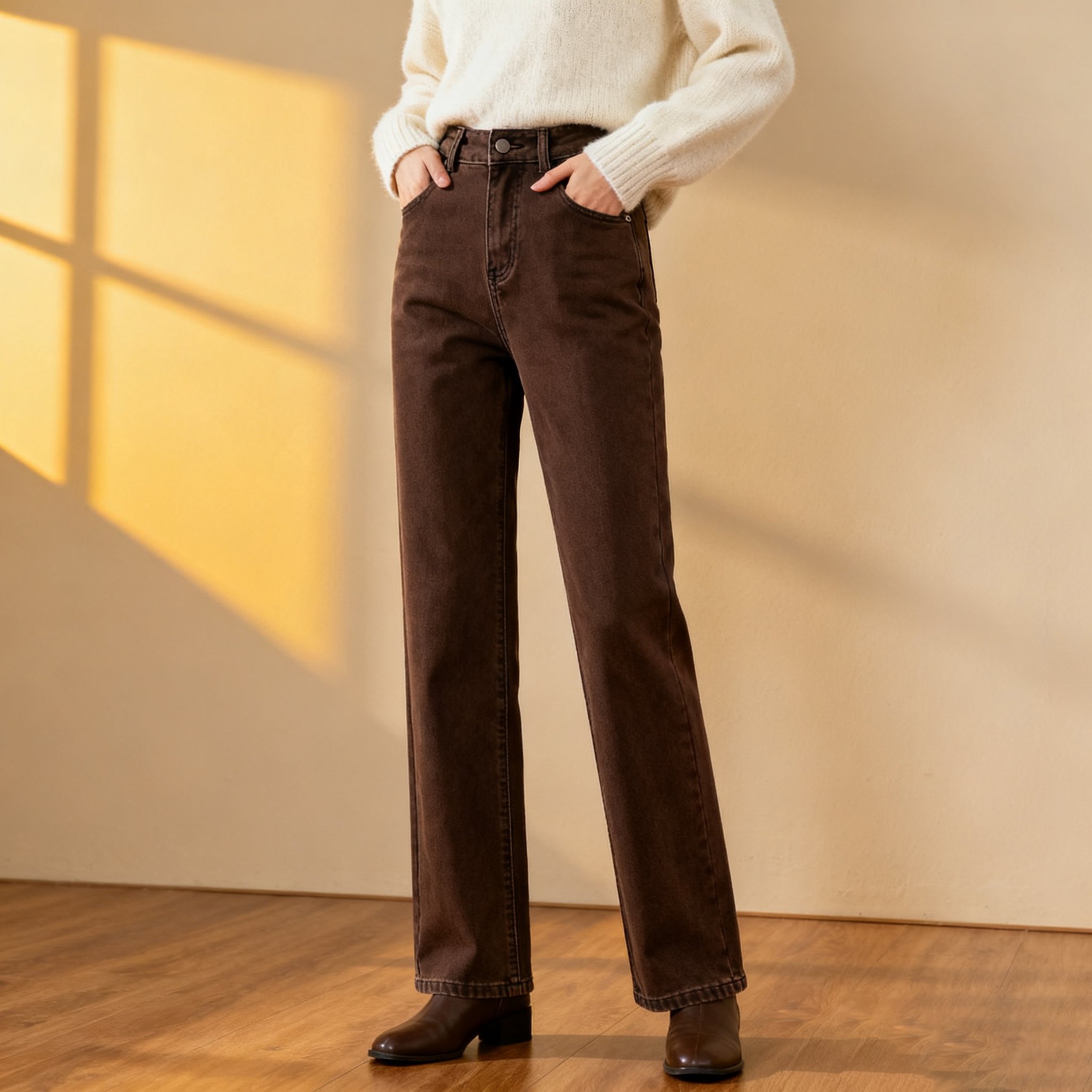 スリムフィットレディースジーンズ