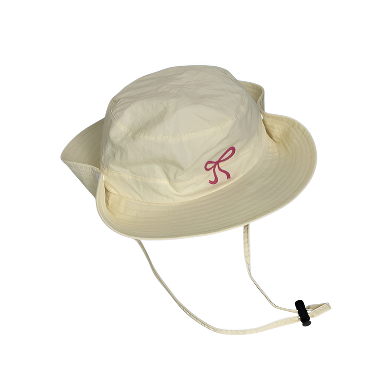 หมวกชาวประมงผูกโบว์แห้งเร็ว