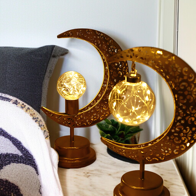 スタイリングランプ 寝室 オーブ アンビエントランプ 中空 Led ムーンランプ ホリデーデコレーションライト