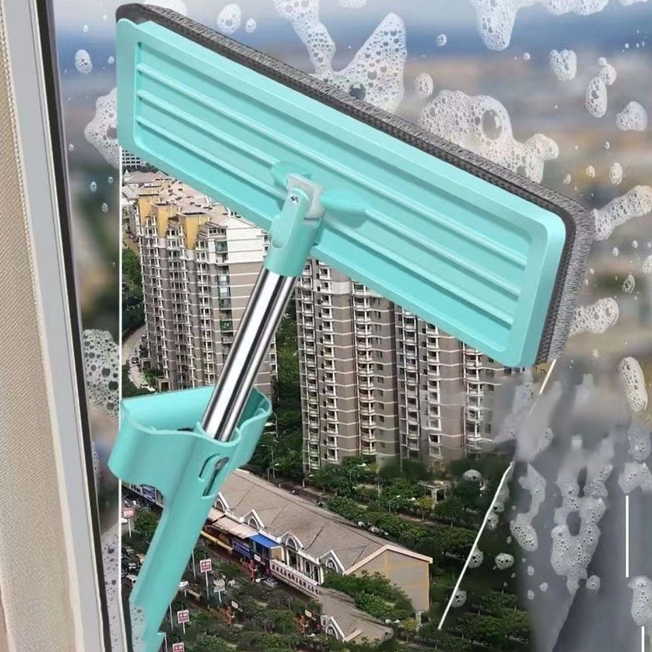 ไม้ถูพื้นแบบแยกแห้ง-เปียก