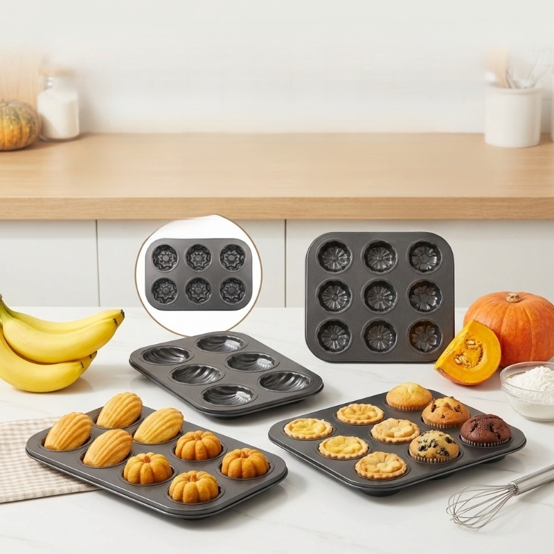 6连贝壳香蕉南瓜烘焙烤盘