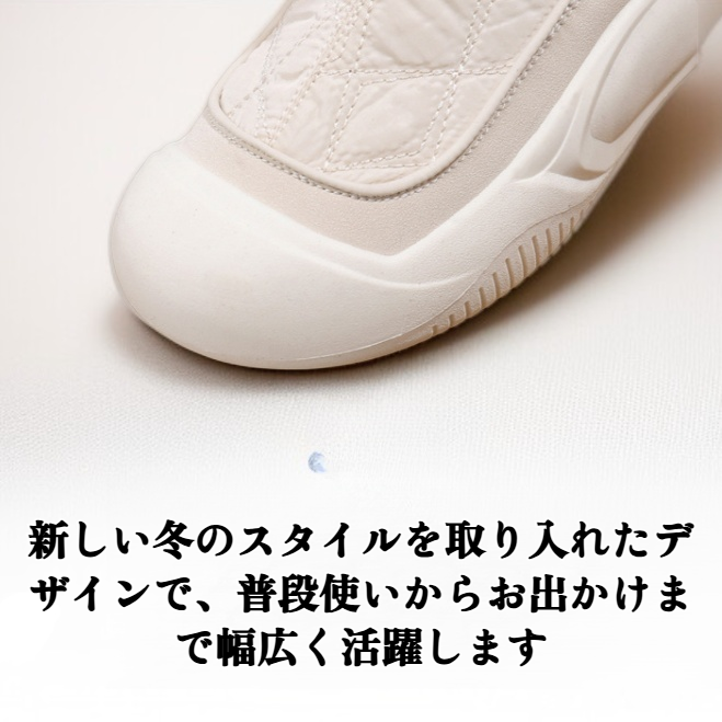 女性用コットンシューズ、新しい冬のスタイル、フリース裏地、多用途