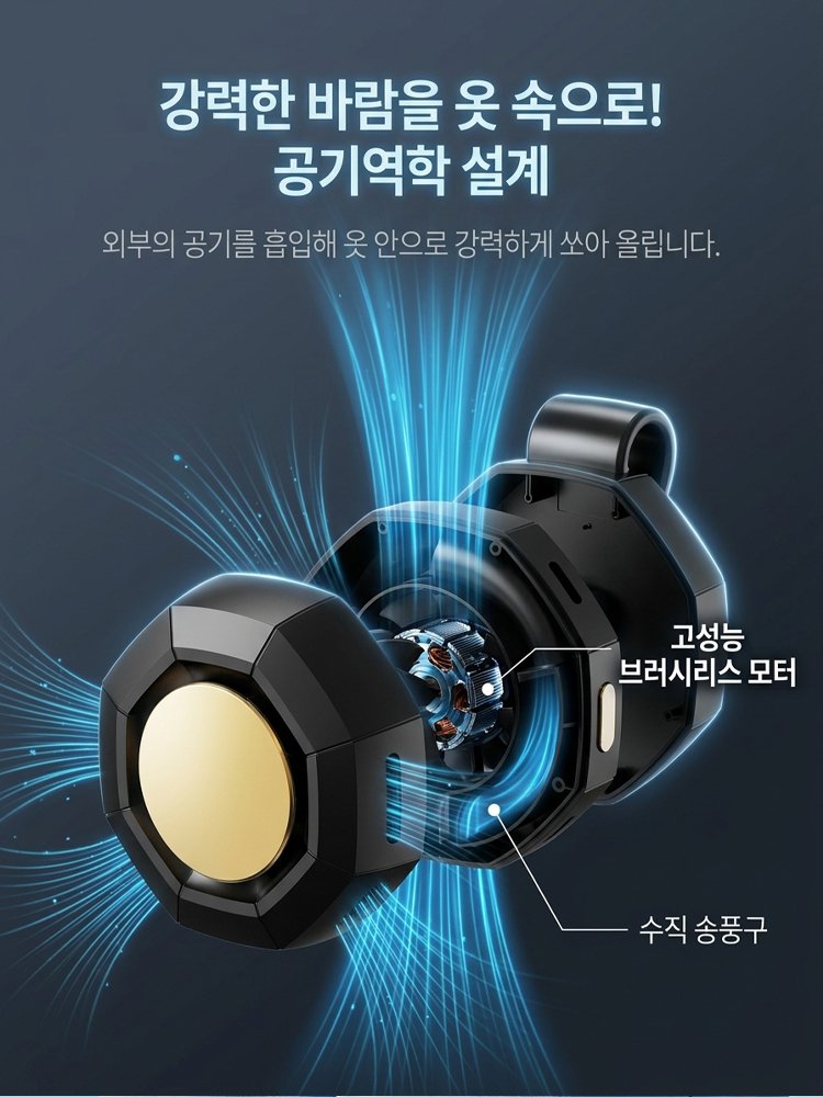 휴대용 미니 허리걸이 선풍기