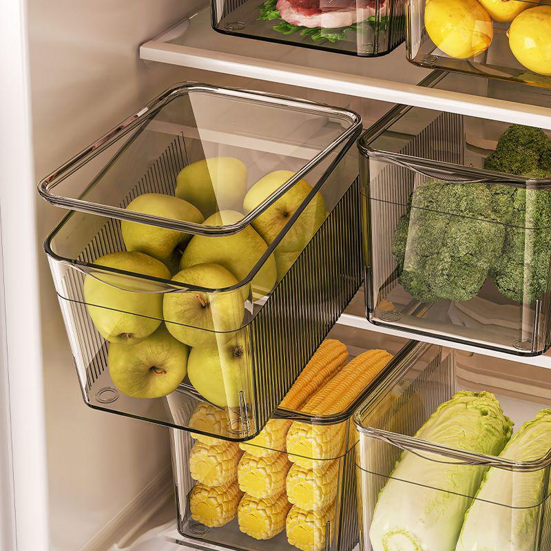 冰箱收納盒食品級家用廚房帶蓋保鮮盒冷凍分裝雞蛋蔬菜大號大容量