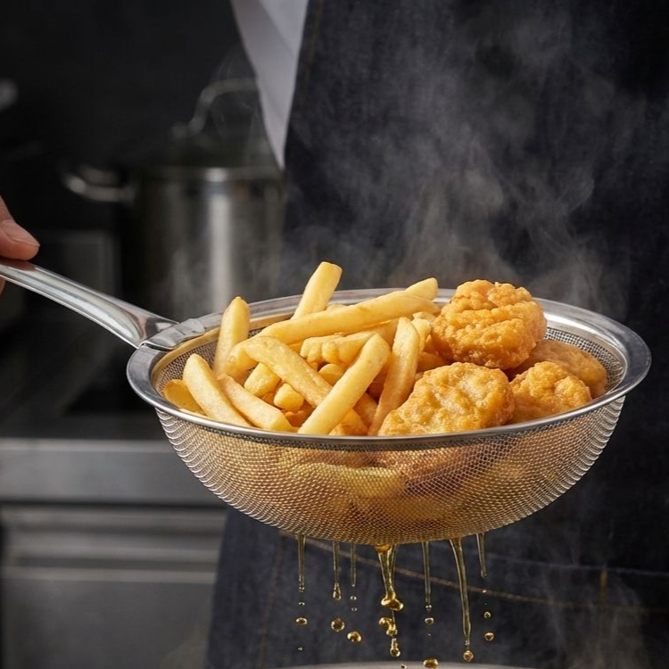 ステンレス製細目すくい網