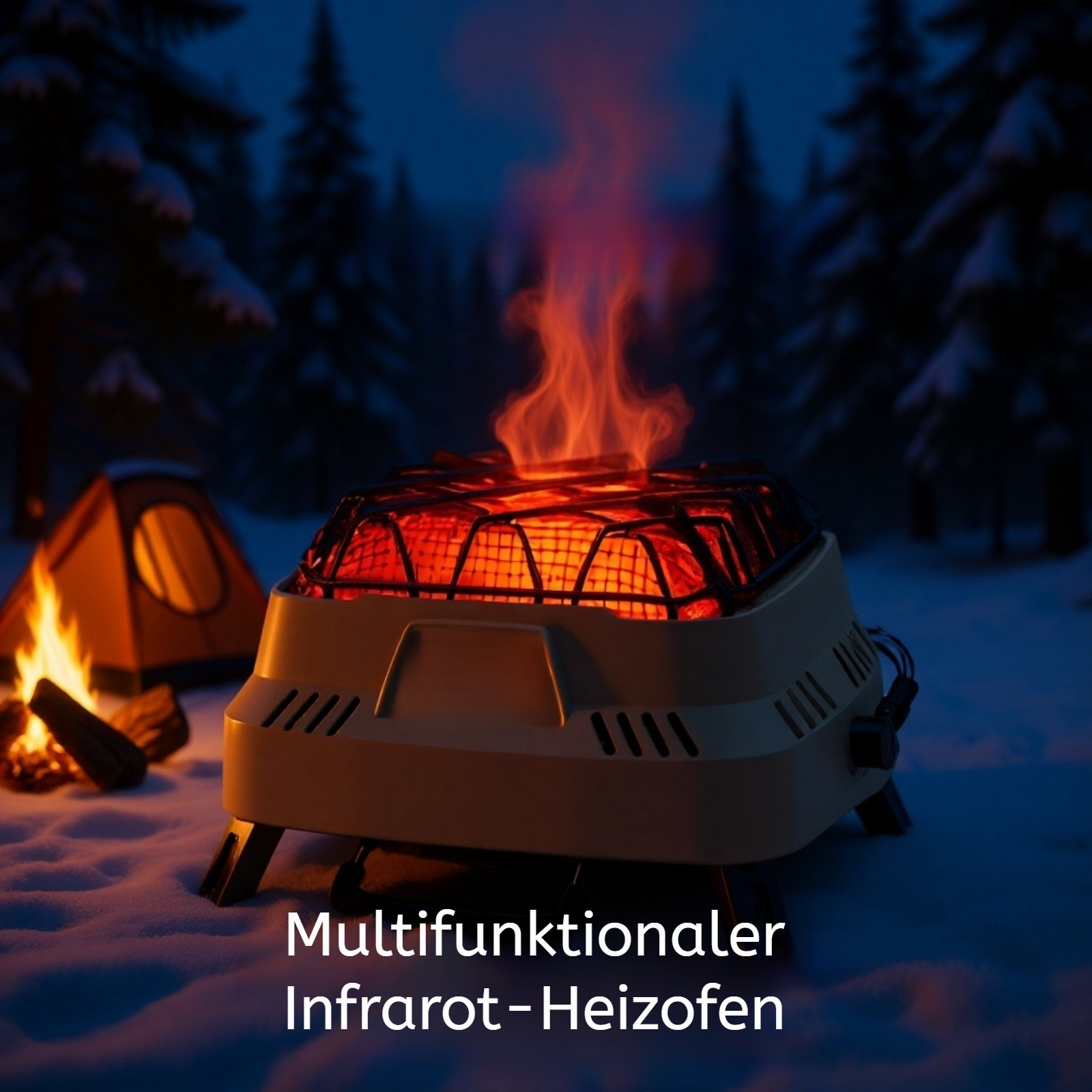 Tragbarer Outdoor-Gaskartuschen-Heizofen