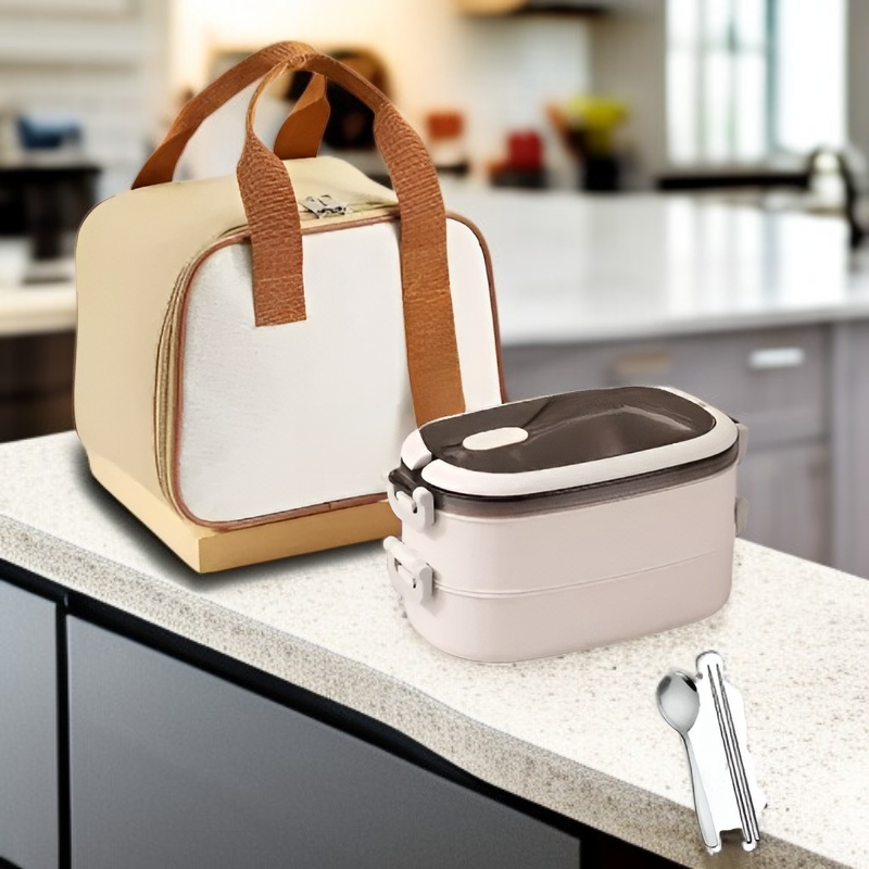 علبة طعام ستانلس ستيل للموظفين مع خيارات سعة متعددة للنزهات