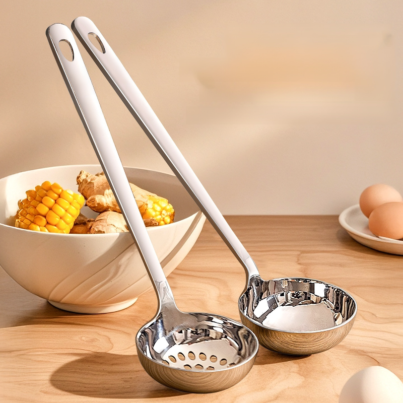 Stainless steel soup spoon
