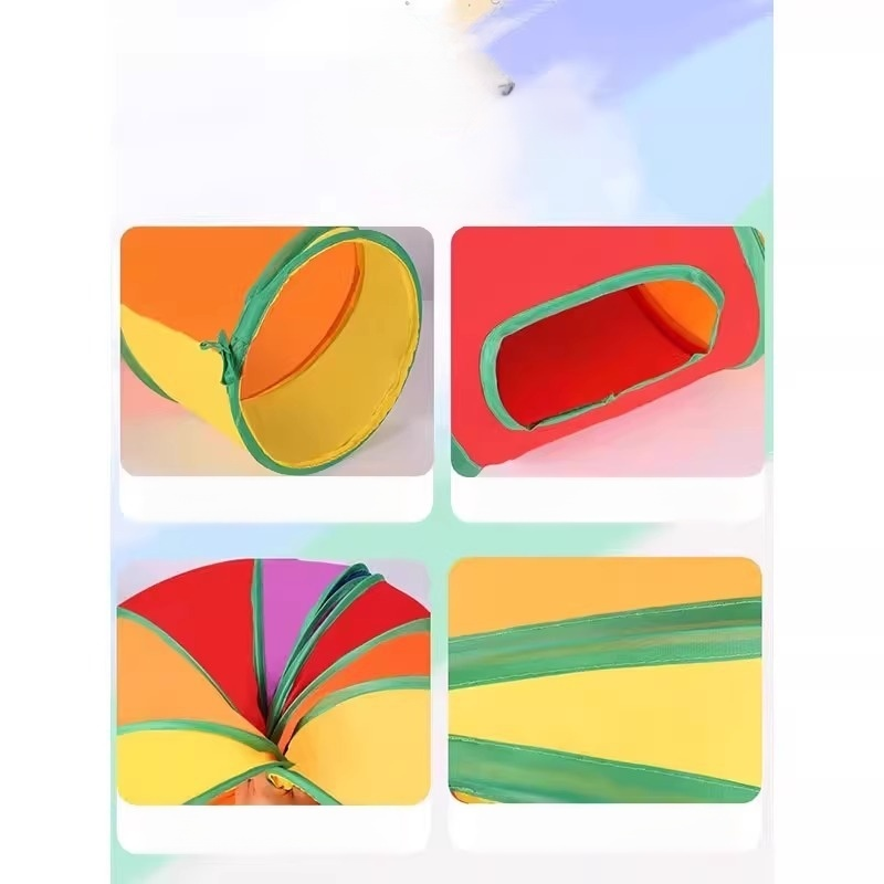 Rainbow Foldable Cat Tunnel