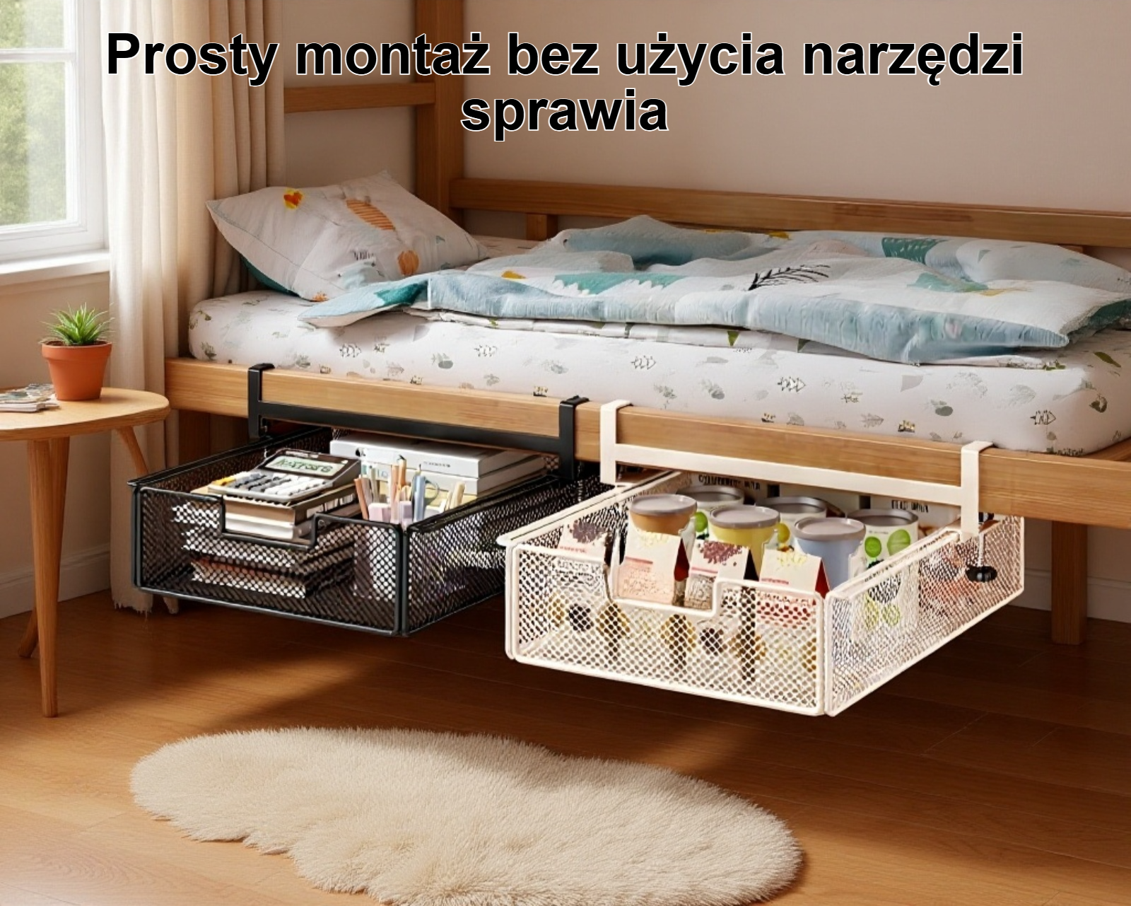 Praktyczny organizer do przechowywania w akademiku