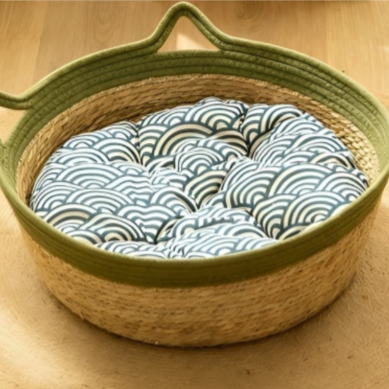 Lit pour chat en osier