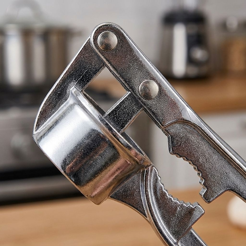 Multifunktionale manuelle Knoblauchpresse aus Edelstahl