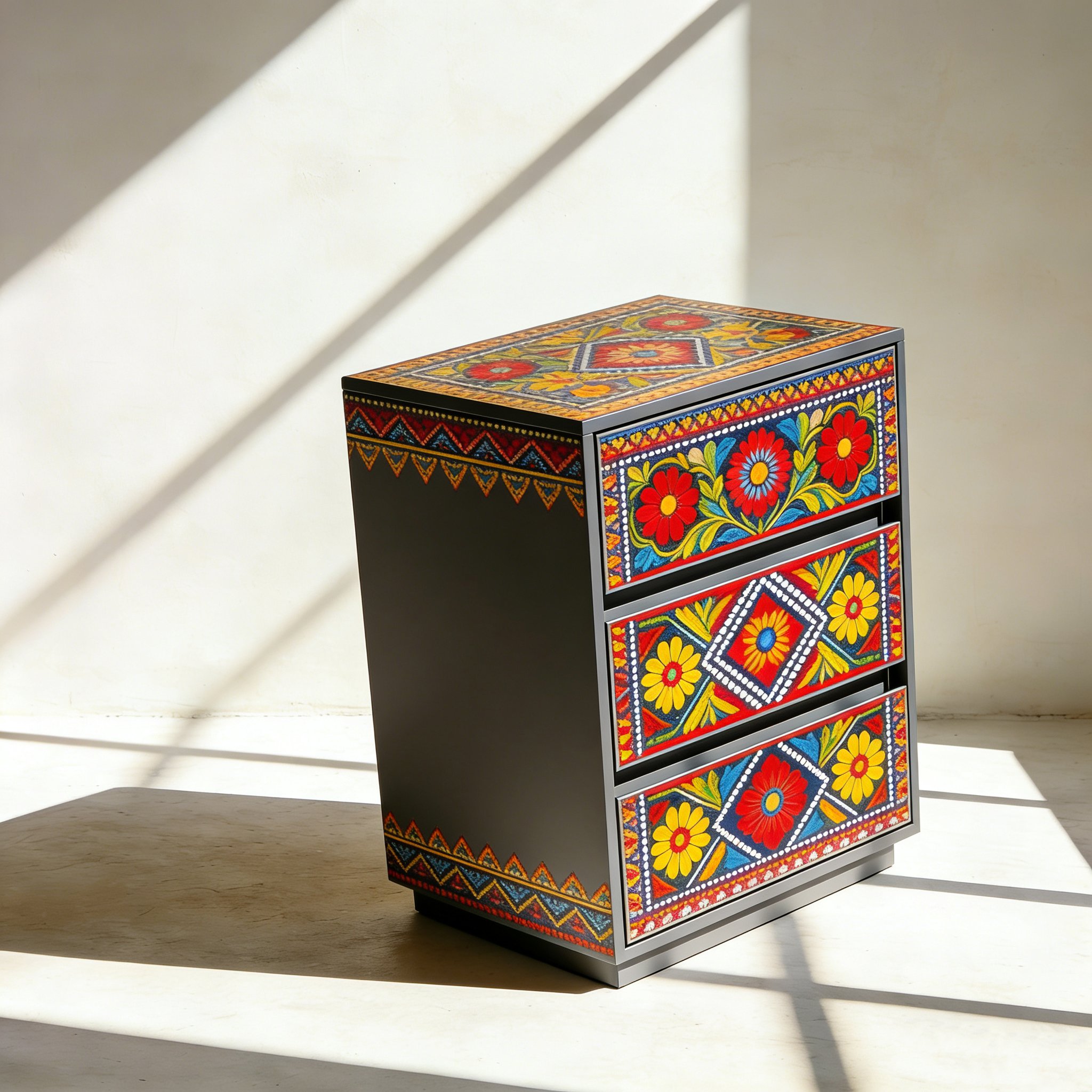 수납형 침대 사이드 캐비닛