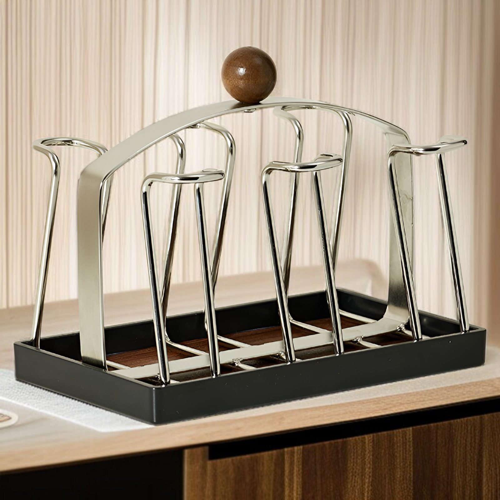 ステンレス製カップラック、カップ排水ラック、ダイニングテーブルカウンタートップ、ウォーターカップ、コーヒーカップ収納ラック、サイドボード収納ラック