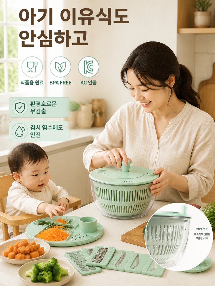 다기능 채소 손질·물빠짐 세트