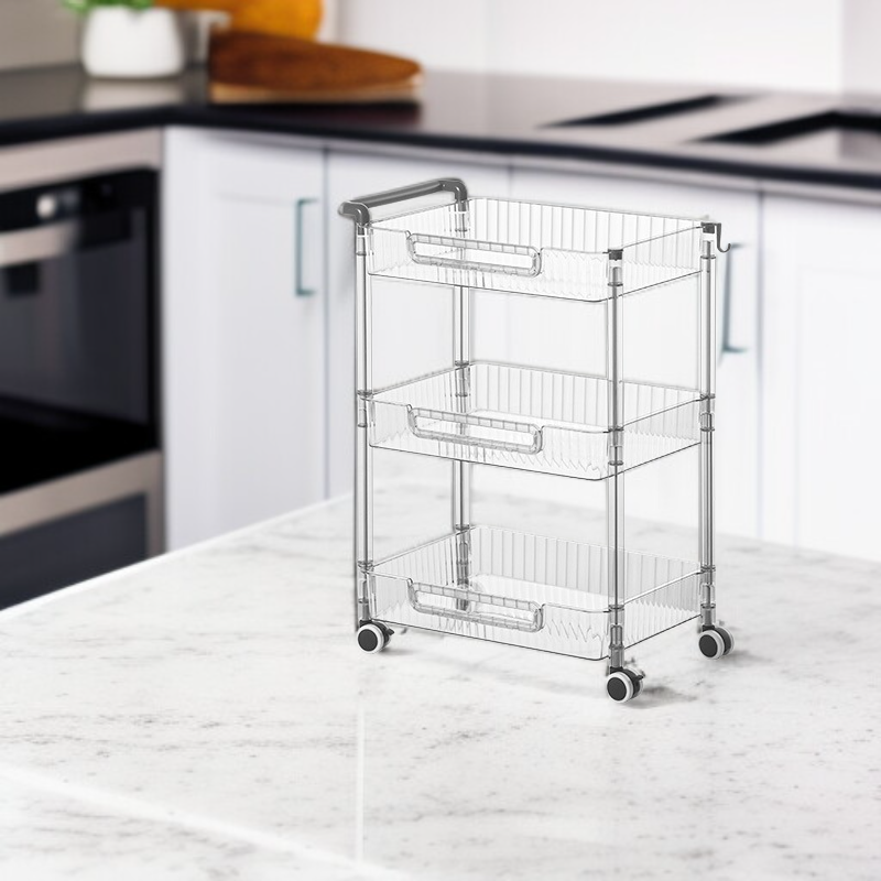 이동식 바닥 주방 양념장 선반