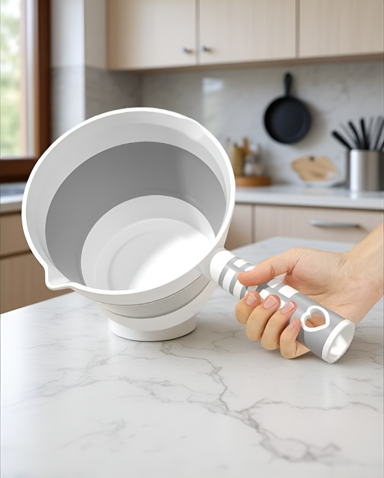 Material de calidad alimentaria del cucharón plegable