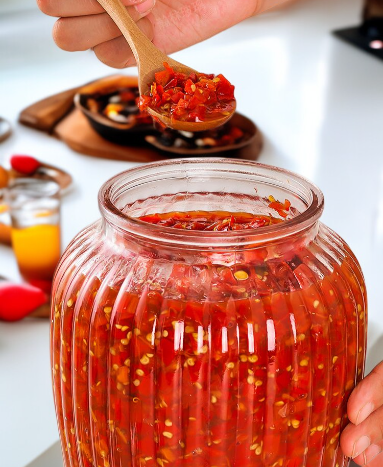 ขวดแก้วสำหรับเก็บน้ำผลไม้และเครื่องดื่ม