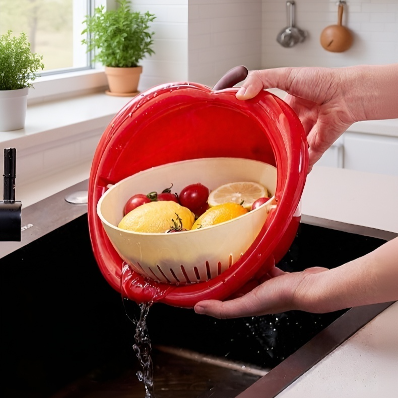 أداة مطبخ لتنظيف وتجفيف الخضار والفواكه