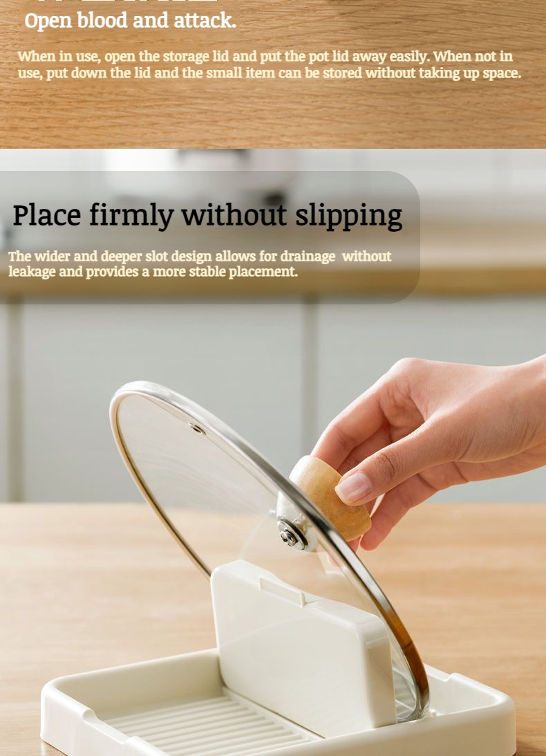 Space saving folding kitchen rack keeping countertop clean and organized