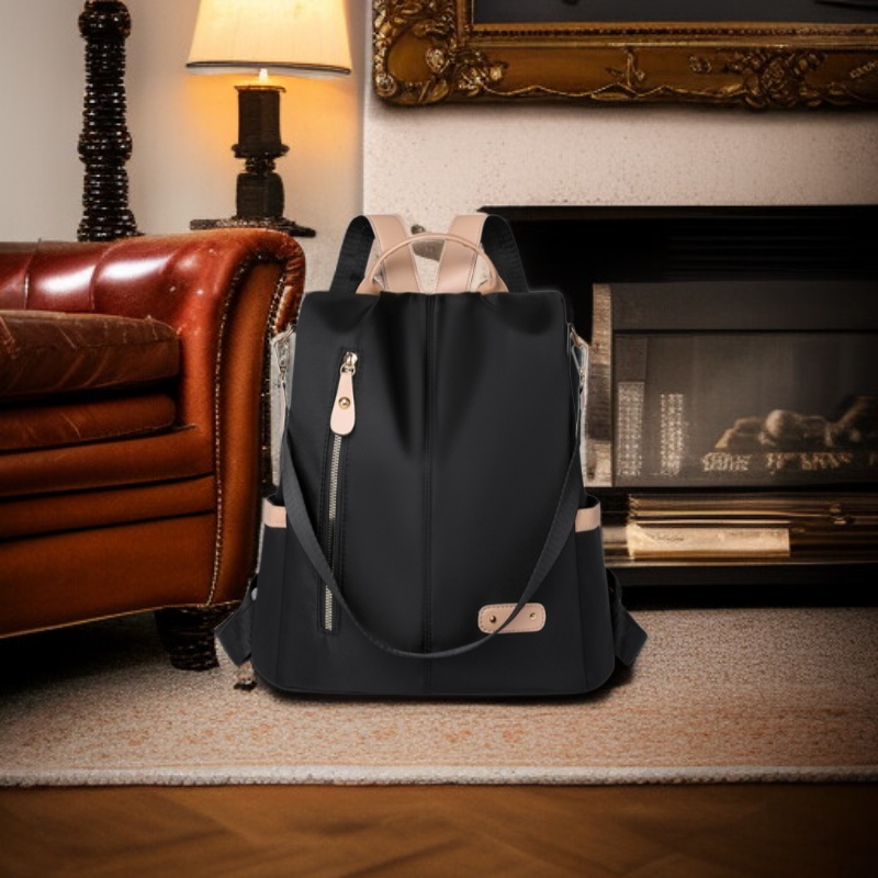  Bolsa de viaje de nailon resistente al agua, tipo mochila y bolso de mano