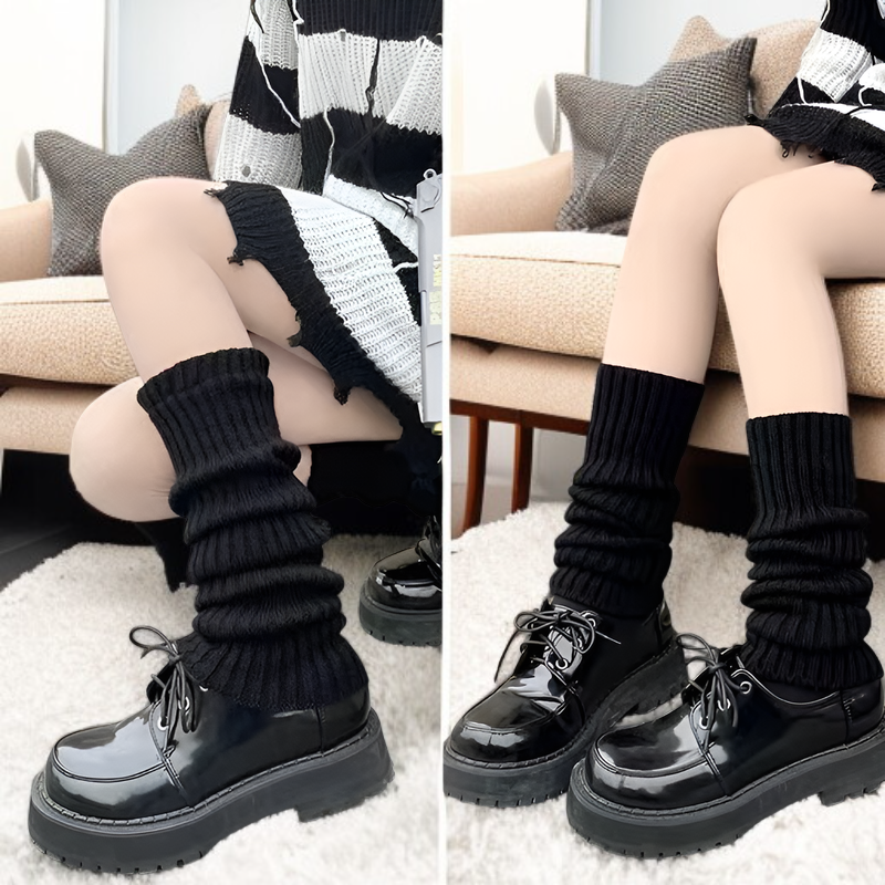 롱 니트 레그스타일 보정 종아리 양말