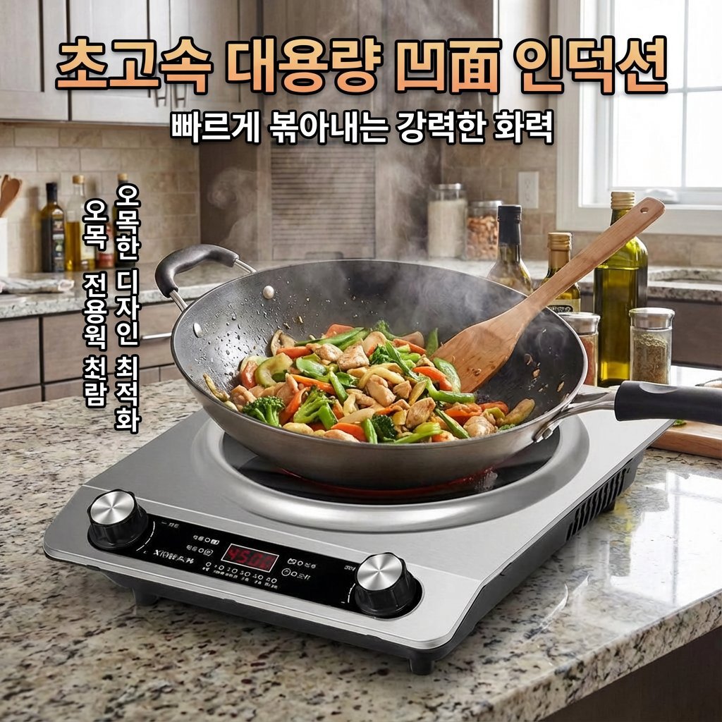 【6000명 이상 관심! 】선착순 100명 단 55,900원！고속 가열 강력한 오목면 전기레인지