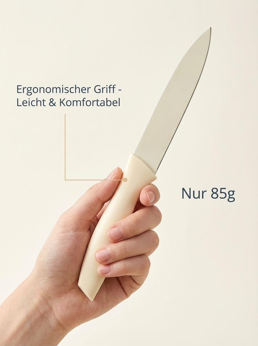 Hochwertiges Edelstahlmesser auf Schneidebrett