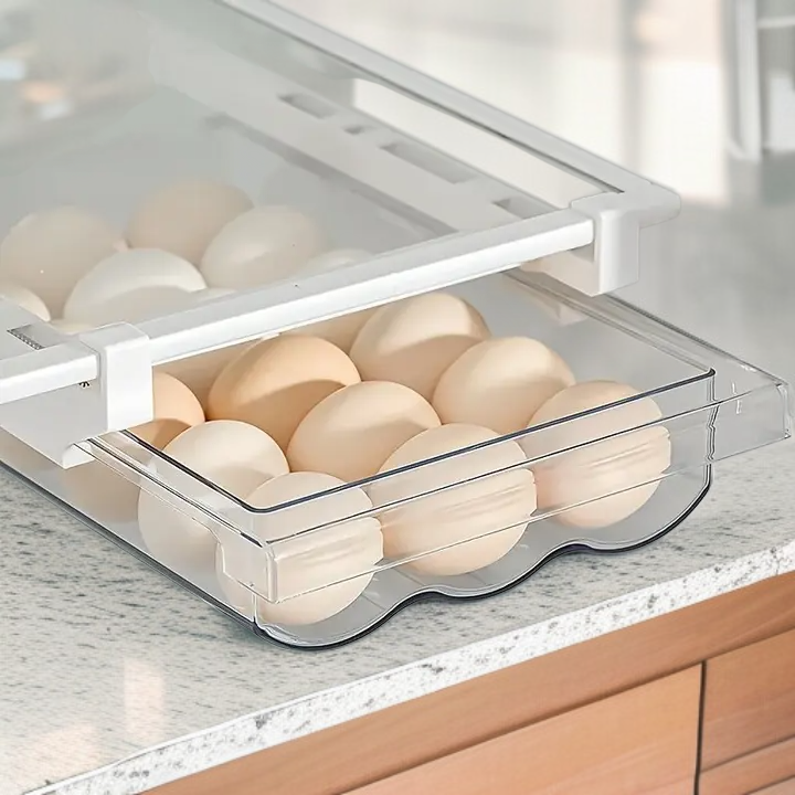 Refrigerator Drawer Egg Tray, Egg Storage Box, Kitchen Fresh Egg Rack