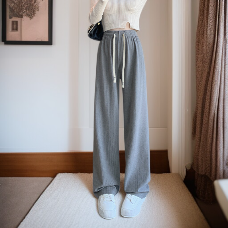 와이드 레그 캐주얼 팬츠