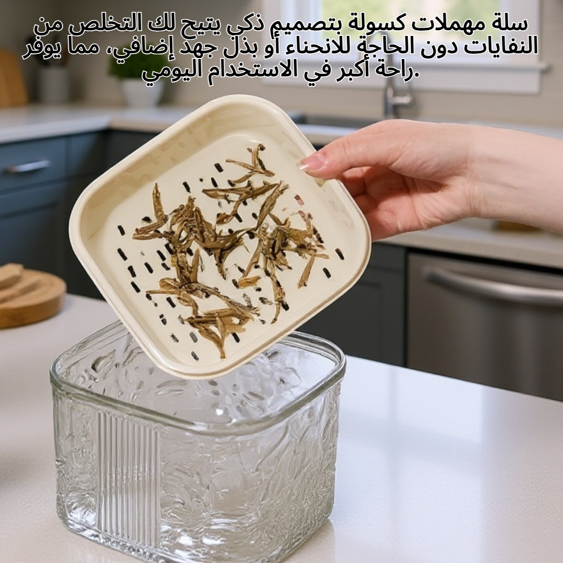 سلة مهملات كسولة