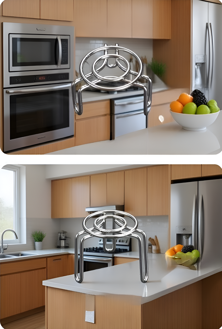 Healthy cooking with stainless steel steaming rack