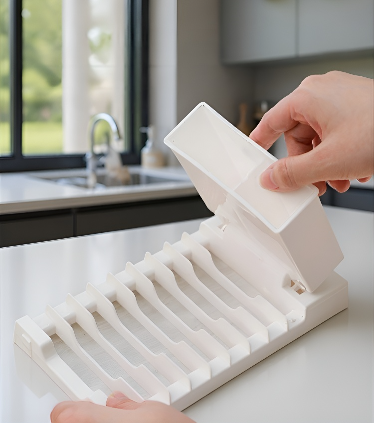 排水ラックの省スペース設計