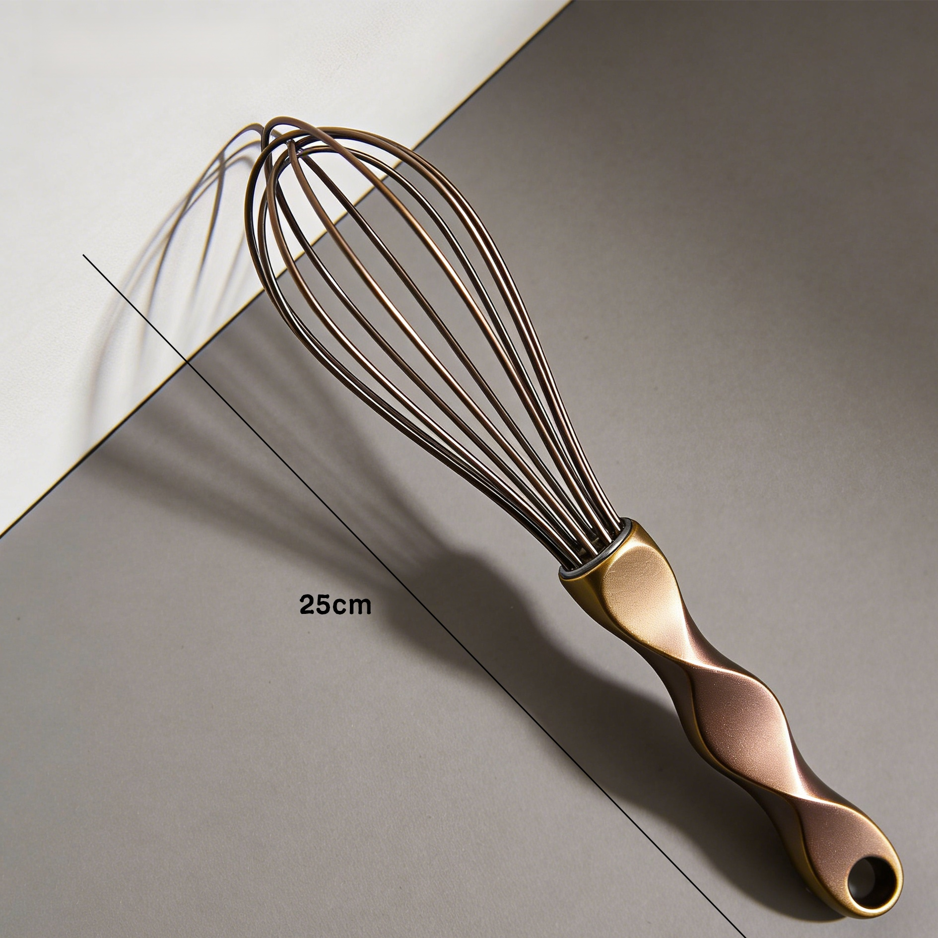 편안한 그립감의 물결 손잡이 계란 거품기