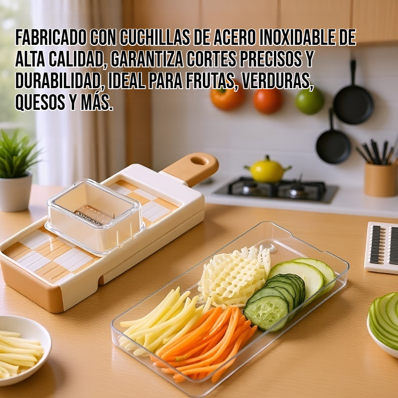 Rallador de cocina multifuncional 4 en 1