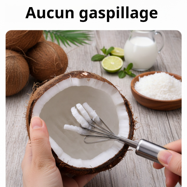 Outil de cuisine pour râper la noix de coco