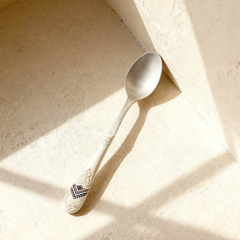 高品質なスープスプーン6本セットの全体画像