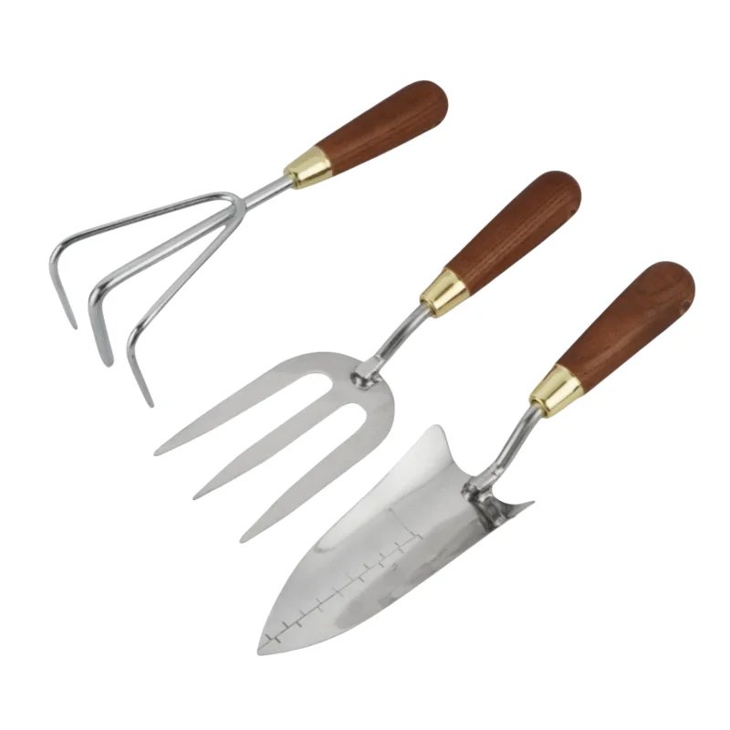 Garden handmade wooden handle tools for gardening