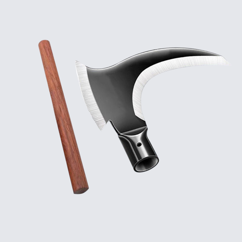 Dual-Purpose Curved Blade Machete for Agricultural and Outdoor Use